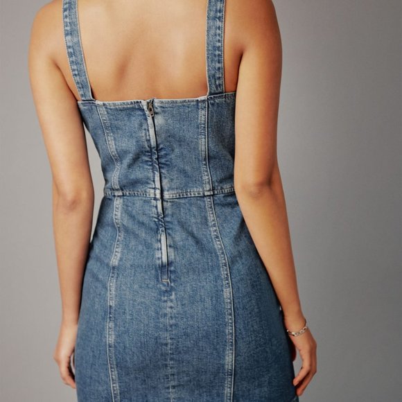 Reformation Dresses Reformation Nikki Bustier Denim Mini Dress Poshmark